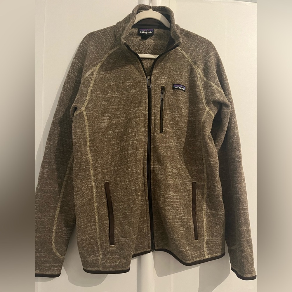 Patagonia Brown Zip Up Sweater‎ Classic Outdoor Design